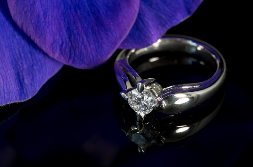 Platinum diamond engagement ring